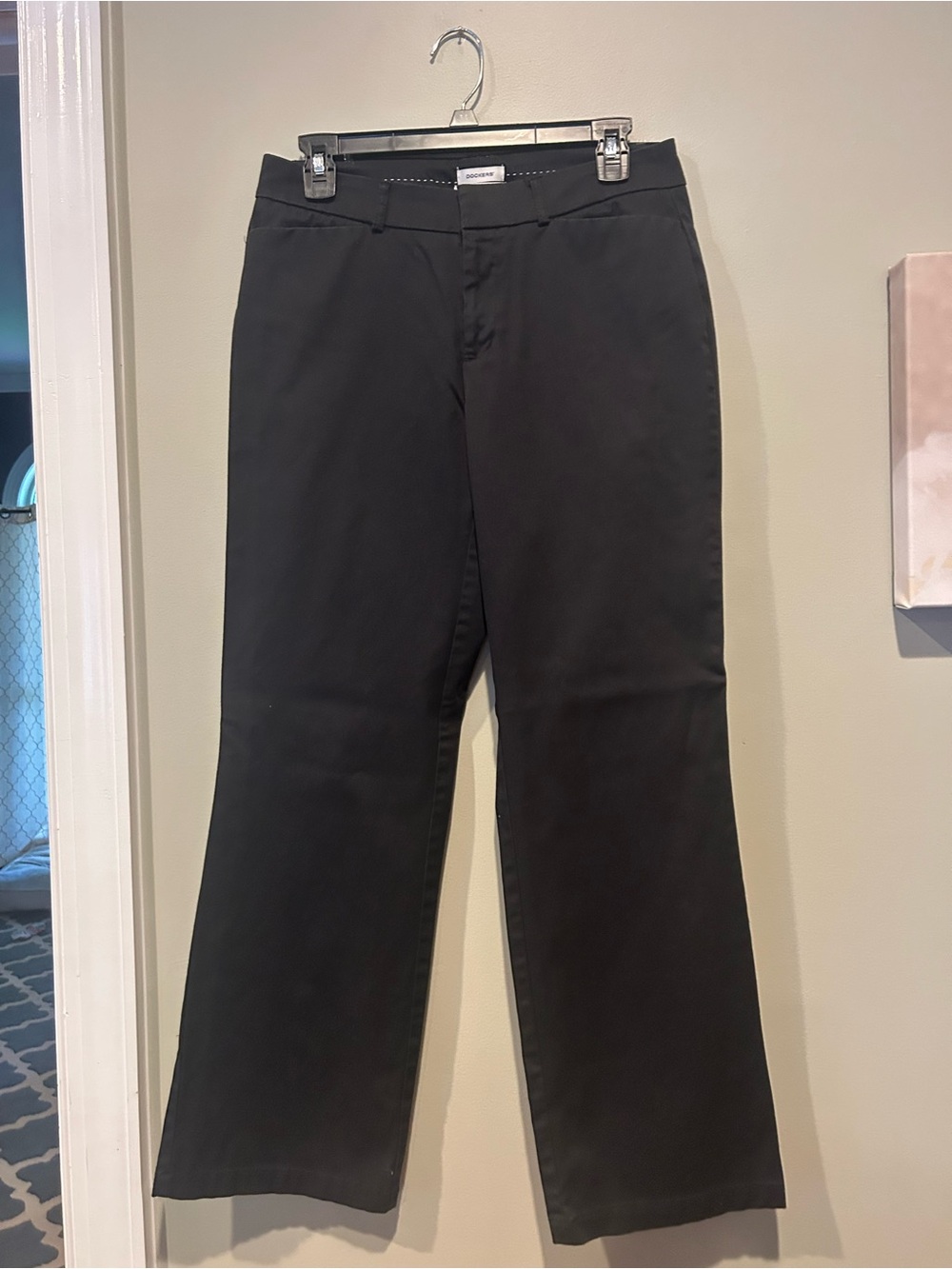 Dockers Black Mid-Rise Curvy Metro Pants